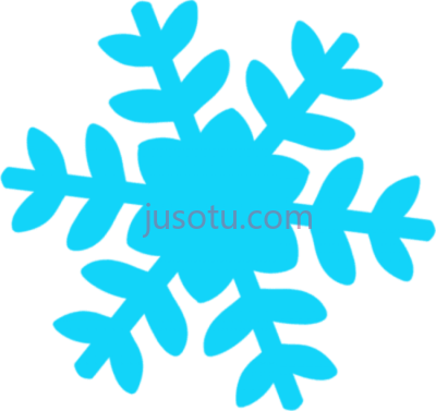 蓝色雪花,blue snowflakes PNG