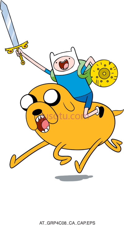 探险时光,adventure time finn riding jake PNG