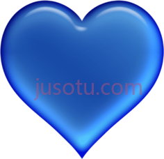 蓝色心PNG