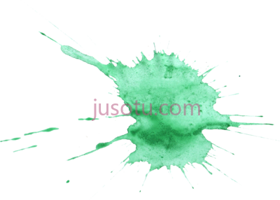 绿色水彩,green watercolour splash PNG