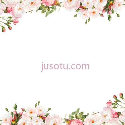 粉色花边,pink flower border PNG
