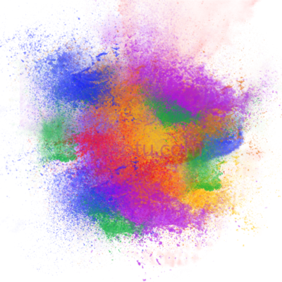 粉彩,powder rainbow color splash PNG