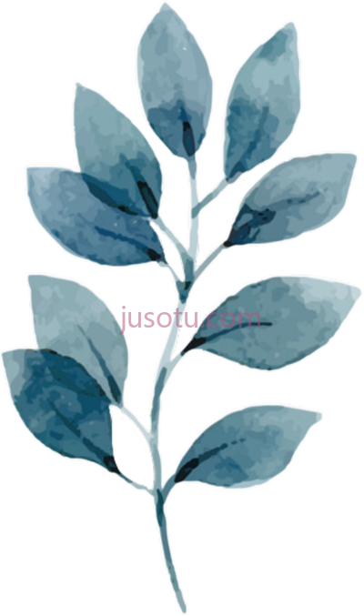 热带叶水彩,leaves watercolourpaint tropical PNG