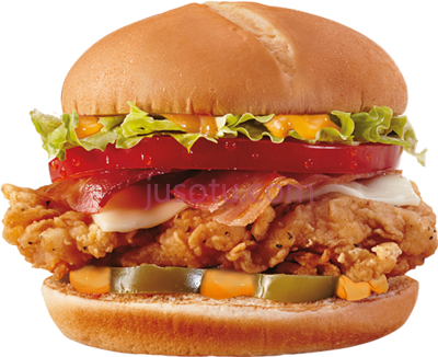 鸡肉汉堡,flamethrower crispy chicken burgers PNG