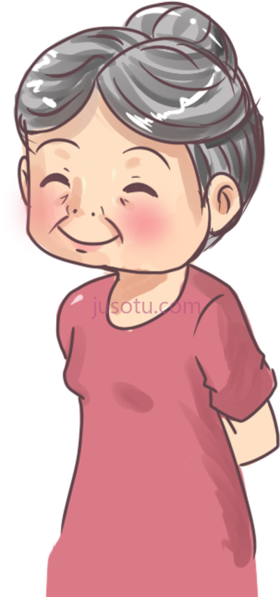 祖母,grandmother grandma flashcard PNG