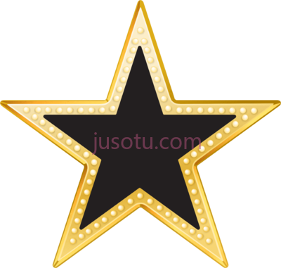 金星黑色,gold and black PNG