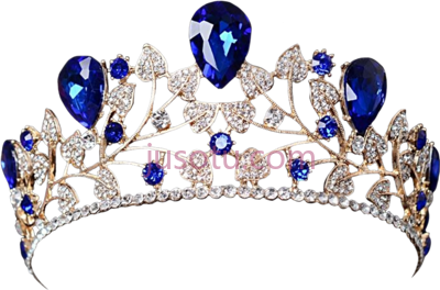 蓝宝石王冠,crown sapphire tiara PNG