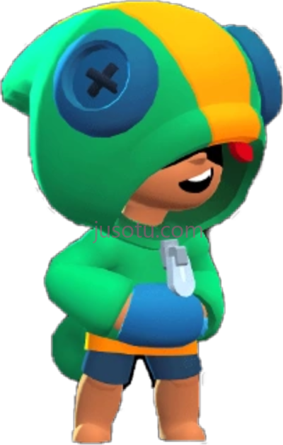 荒野乱斗,leon from brawl stars PNG