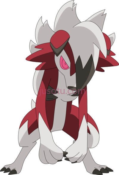 口袋妖怪,lycanroc pokemon midnight PNG