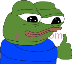 青蛙佩佩竖起大拇指PNG