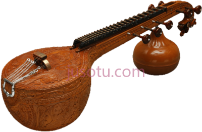 乐器维纳琴,musical instrument veena PNG