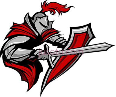 勇士盾,warrior shield knights mascot logo PNG