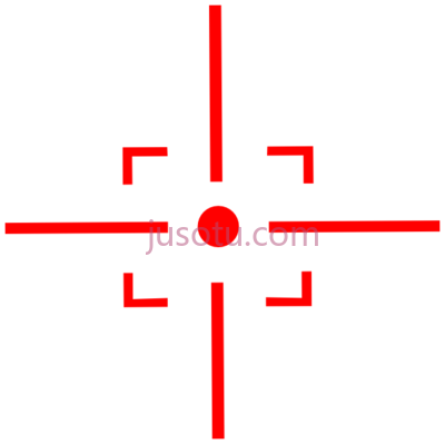 红色目标,red sniper target PNG