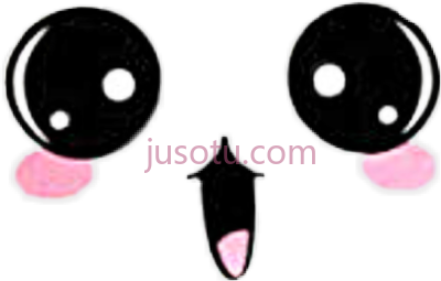 卡哇伊眼睛腮红,kawaii eyes and blush PNG
