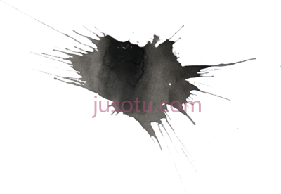 黑墨飞溅,black water splash PNG