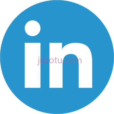 领英,linked in linkedin round PNG