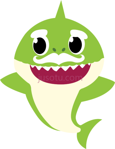 鲨鱼宝宝,grandpa mommy shark PNG