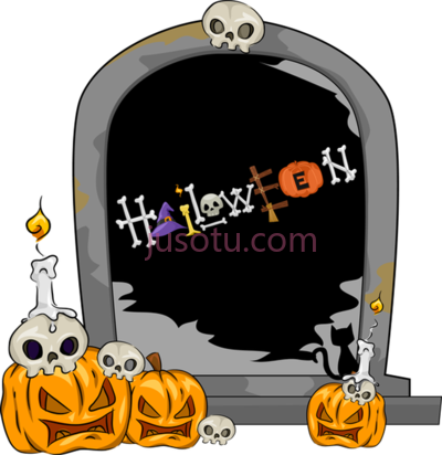 万圣节,gravestones spooky halloween PNG