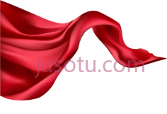 红色绸缎PNG