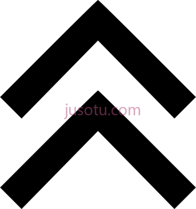 黑色双箭头,double chevron up arrow PNG
