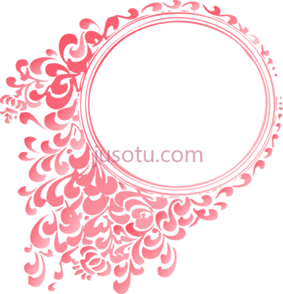 红圈边框,colorful circle border frame PNG