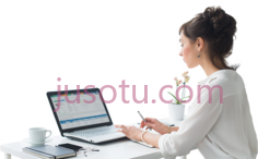 职业女性笔记本电脑PNG