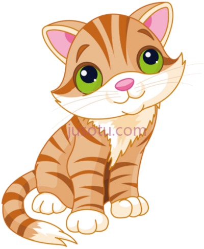 猫,cartoon black white PNG