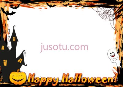 万圣节,halloween pumpkin ghost moldura PNG