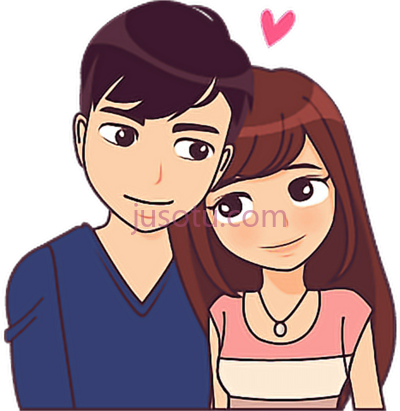 情侣新人,autocollants new love couple PNG