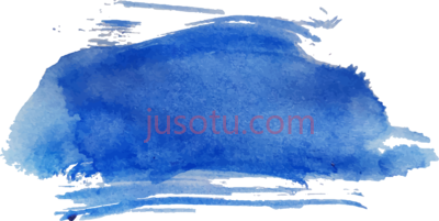 深色水彩蓝笔,painting sketch blue brush dark watercolor PNG