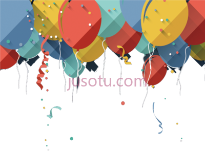 彩色气球,cake greeting card colored balloons flat PNG