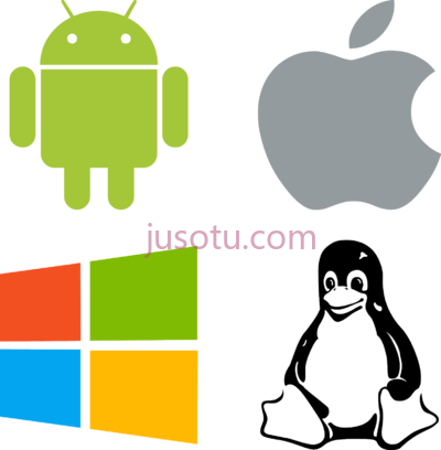 安卓苹果微软,logos windows linux android mac eps icon PNG