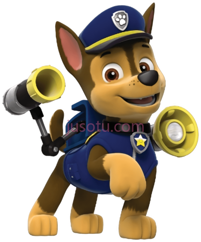汪汪队立大功,chase pups characters paw microphone PNG