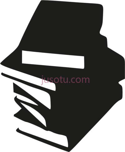 书本,stack school books black white PNG