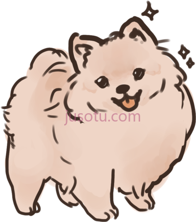 卡通狗,please look at this dog i drew cute pomeranian cartoon PNG