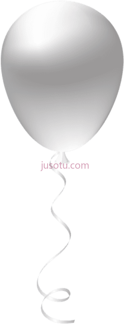 白色气球,white balloon PNG