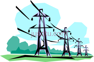 架空输电线路,open electrocution electric power electricity transmission lines PNG