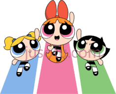 卡通强悍女孩PNG