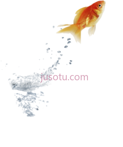 金鱼跳水,goldfish jumping water PNG
