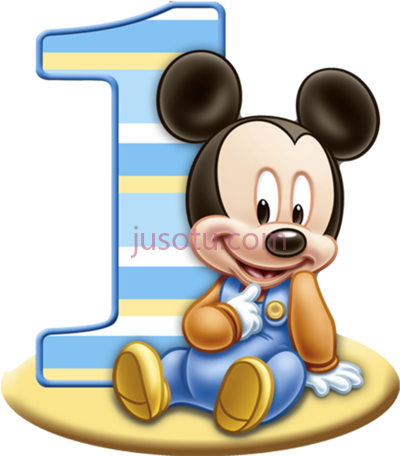 1岁生日标志,1st birthday logo PNG