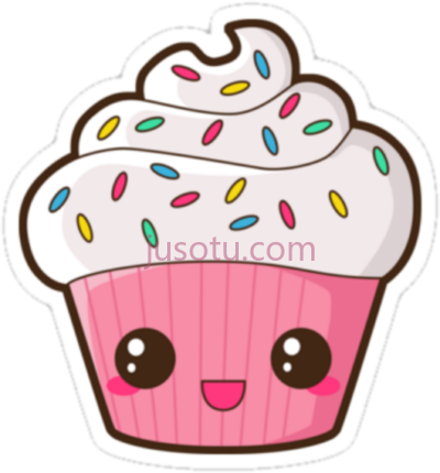 粉红纸杯蛋糕甜点,pink cupcake dessert face PNG