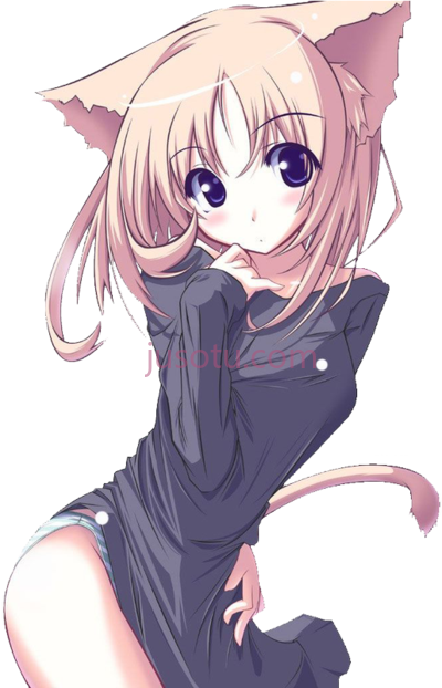 猫女,neko girl cat PNG