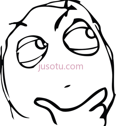 思考模脸,thinking meme face PNG