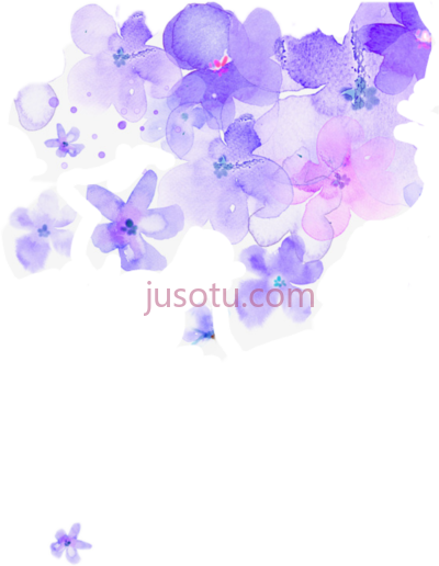水彩紫,watercolor purple PNG