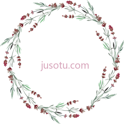 花环,flower leafs wreath PNG