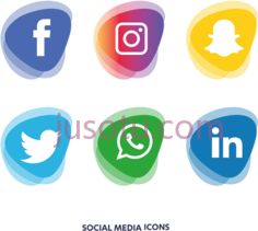 社交媒体标志PNG