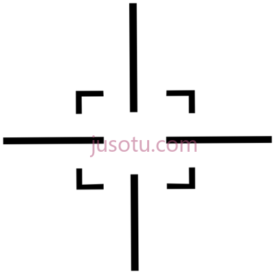 十字瞄准,white crosshair gun sight PNG