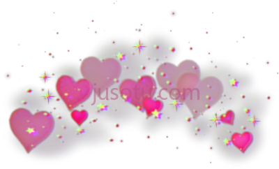 红心,heart glitch red green blue pink stars PNG