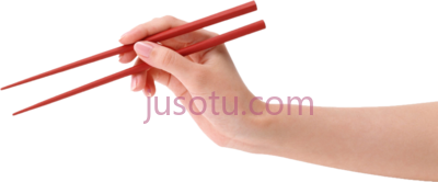 手拿筷子,share hand holding chopsticks PNG