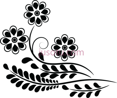 花,mon sun kiss black white PNG